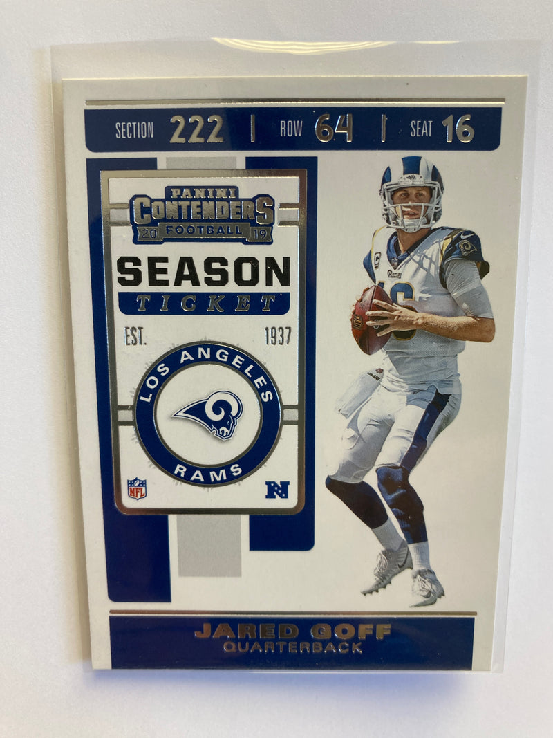 2019 PANINI CONTENDERS JARED GOFF