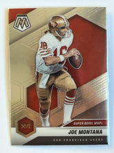 Load image into Gallery viewer, 2021 Panini Mosaic Silver #291 Joe Montana Super Bowl XVI
