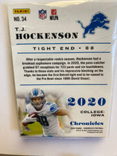 Load image into Gallery viewer, 2020 PANINI CHRONICLES T.J. HOCKENSON #34
