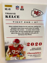 Load image into Gallery viewer, 2020 PANINI CHRONICLES TRAVIS KELCE #49
