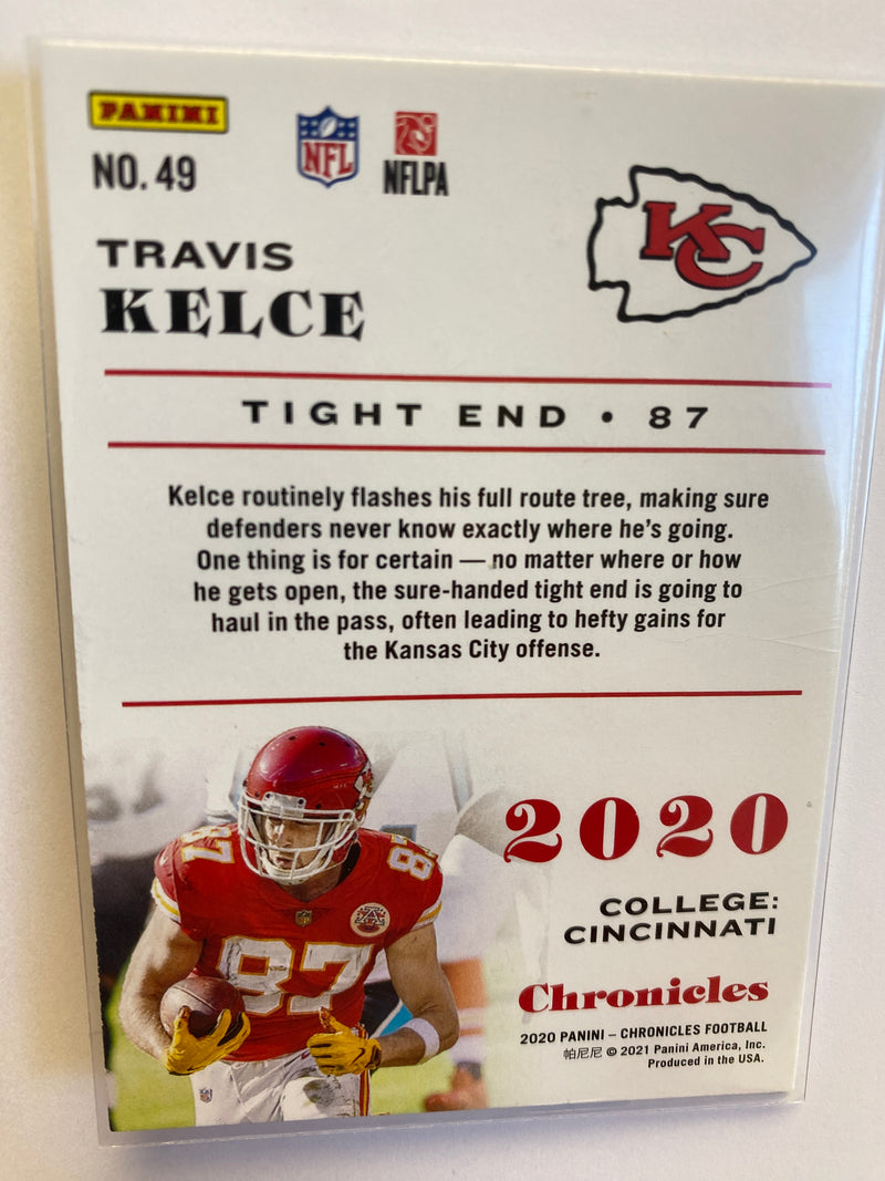 2020 PANINI CHRONICLES TRAVIS KELCE