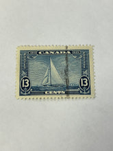 Load image into Gallery viewer, Used Fine Canada #216 Thirteen cent Royal Yacht Postage Stamp
