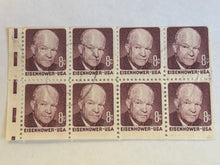 Load image into Gallery viewer, Used #1395a Eight Cents BLKT Pane of 8 Postage Stamp
