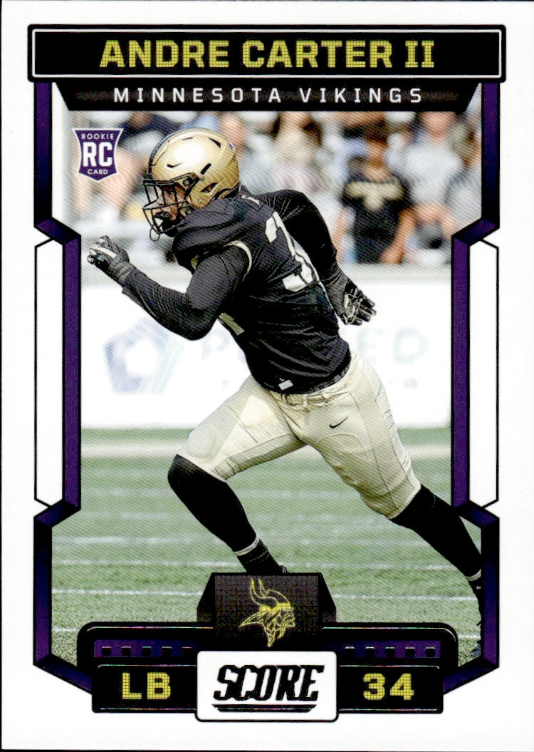 *Rookie* 2023 Score Andre Carter II, Minnesota Vikings #375