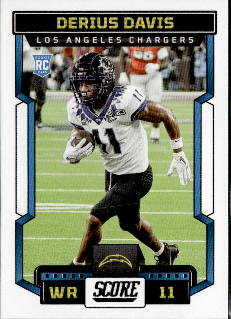 *Rookie* 2023 Score Derius Davis Los Angeles Chargers #364