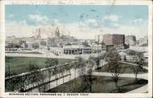 Load image into Gallery viewer, Business Section. Panorama No.2 Denver, CO Post Card - Grade Fair - Good
